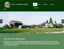 Tablet Screenshot of fullharvestfarm.com